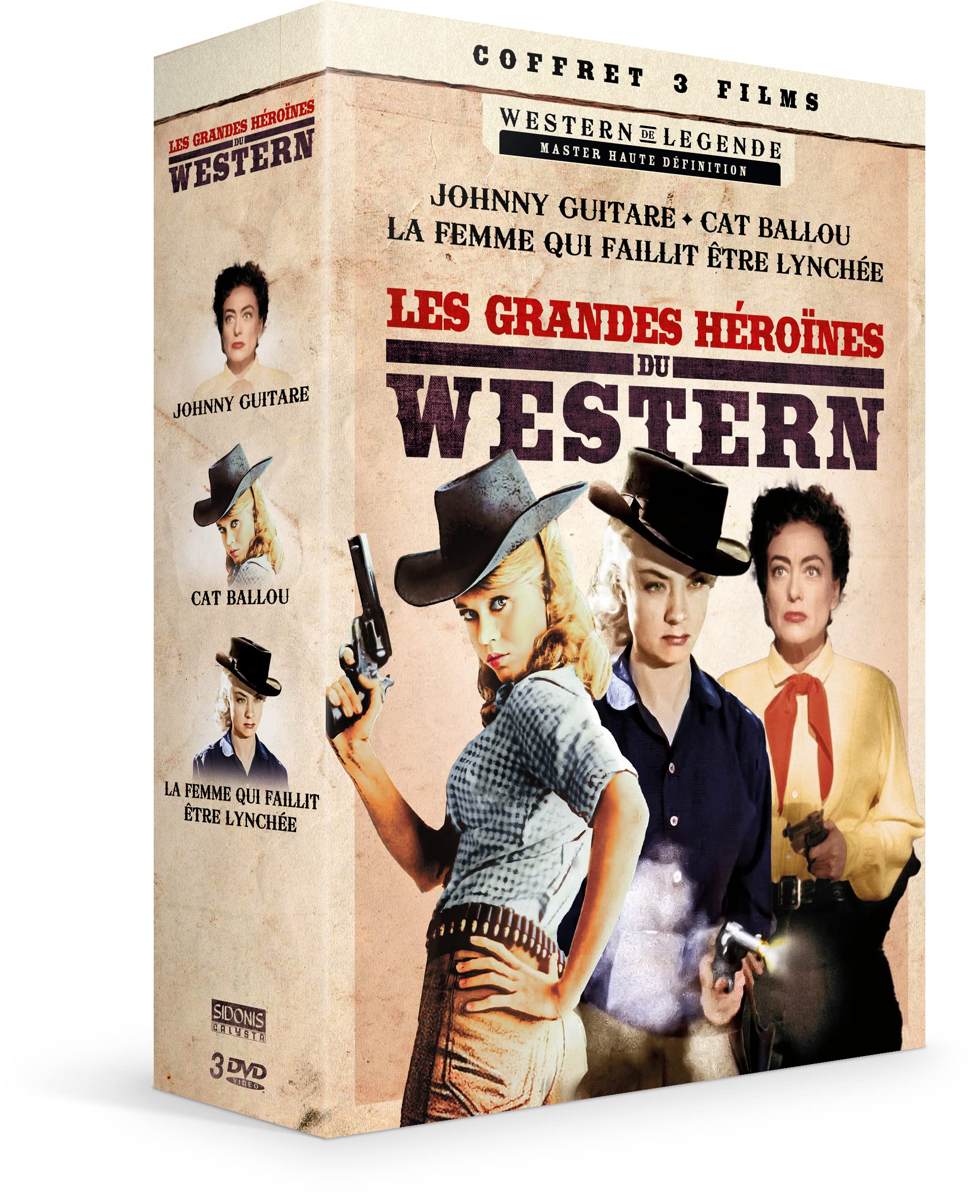 Grandes Héroïnes du Western-Coffret 3 Films : Johnny Guitare + Cat Ballou + La Femme Qui faillit être lynchée Movies