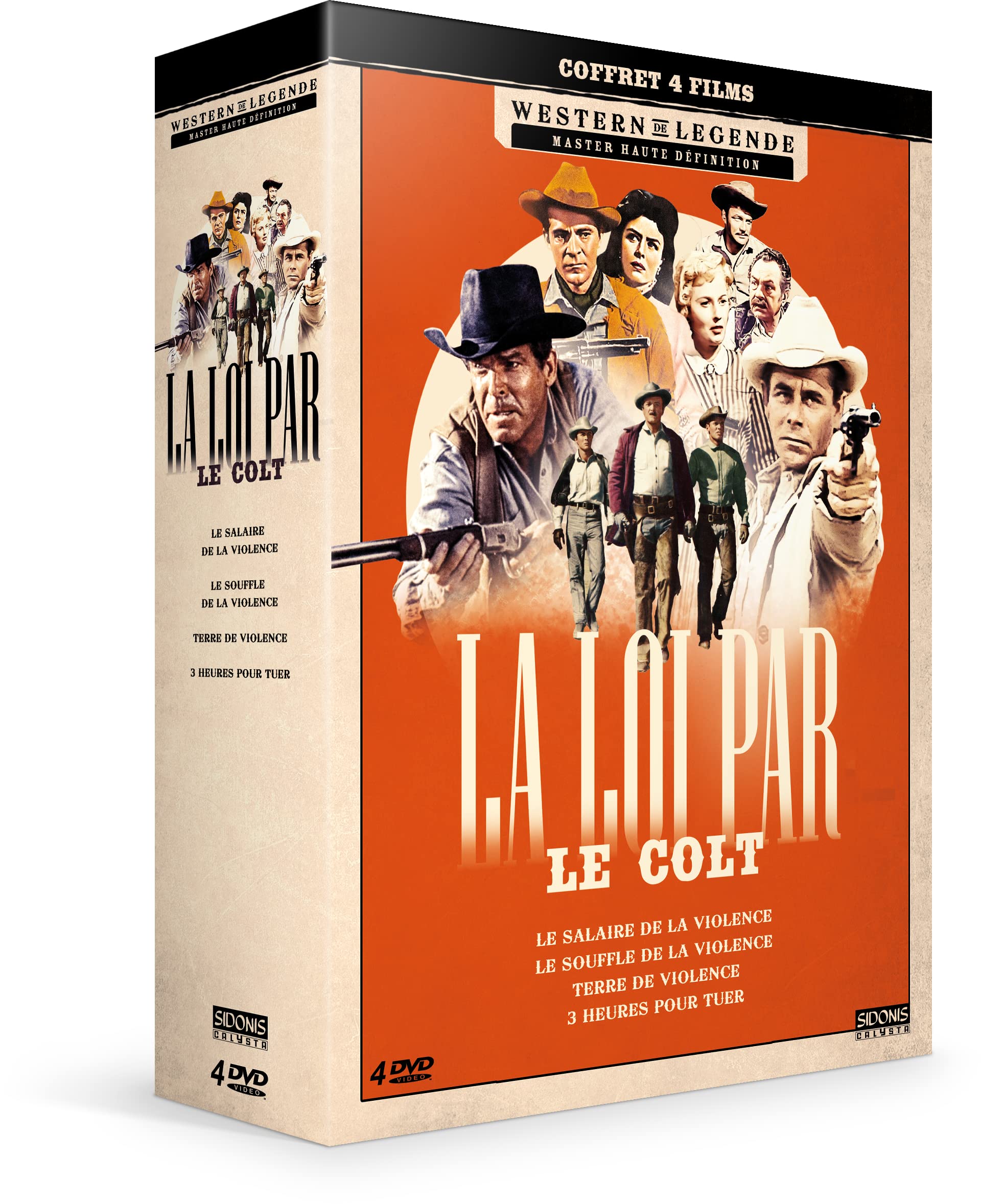 La Loi par le colt - Coffret : Le Salaire de la violence + Le Souffle de la violence + Terre de violence + 3 heures pour tuer dvd