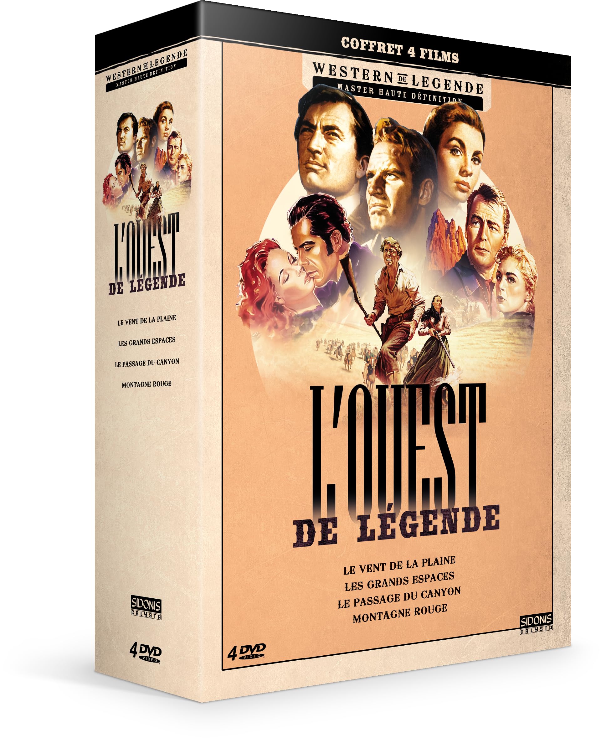 L'Ouest de légende-Coffret 4 Films : Le Vent de la Plaine + Les Grands Espaces + Le Passage du Canyon + Montagne Rouge Movies