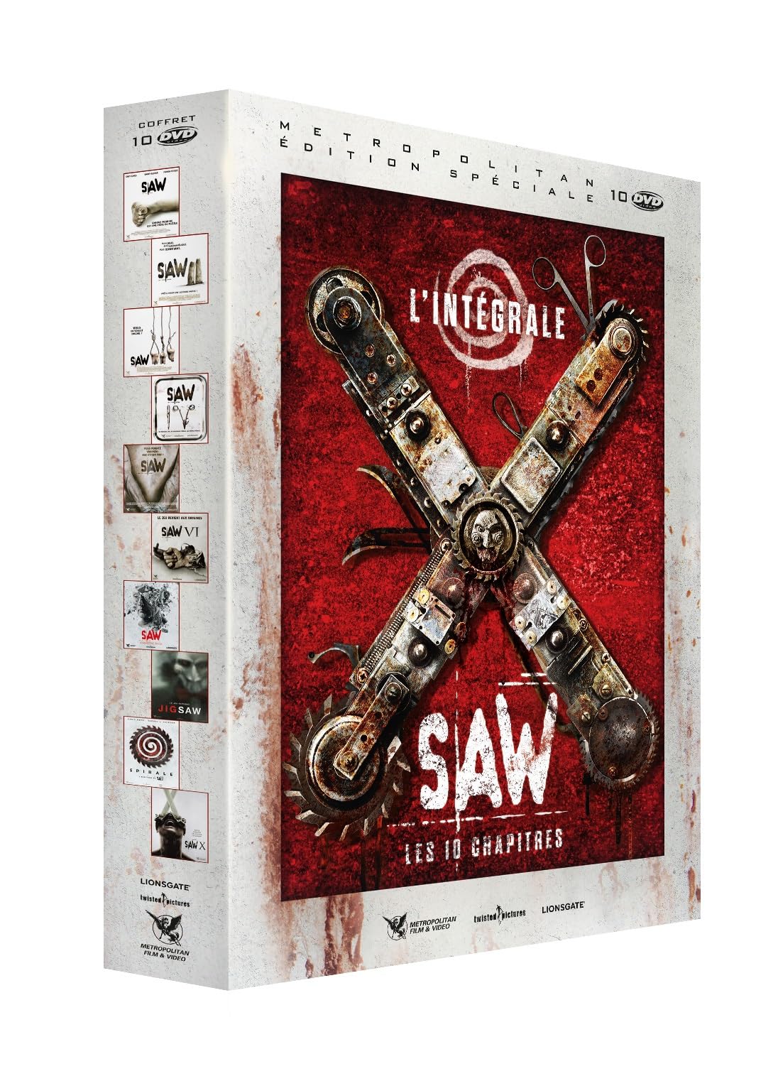 COFFRET INTRGRALE SAW - 10 FILMS - DVD dvd