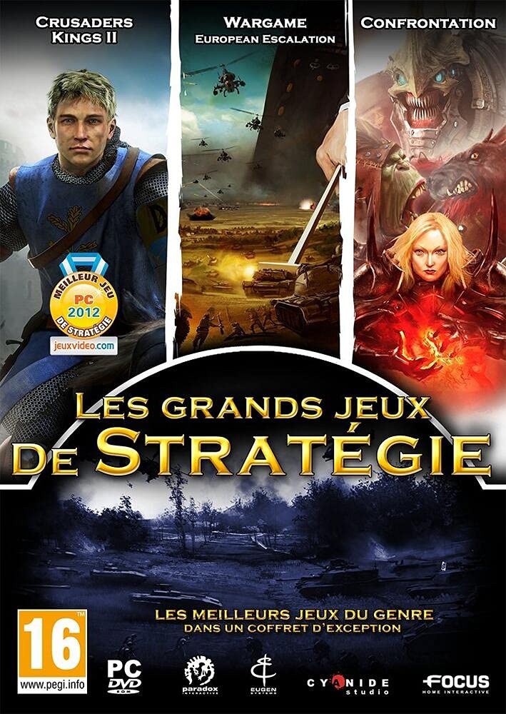 Coffret Les Grands Jeux de Stratégie - Crusader Kings 2 + Wargame : European escalation + Confrontation game
