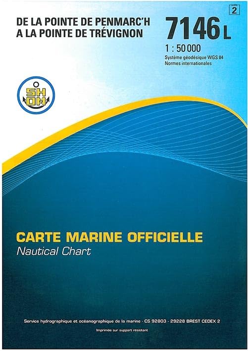 Carte marine : De la pointe de Penmarc'h à la pointe de Trévignon Geology & Geography