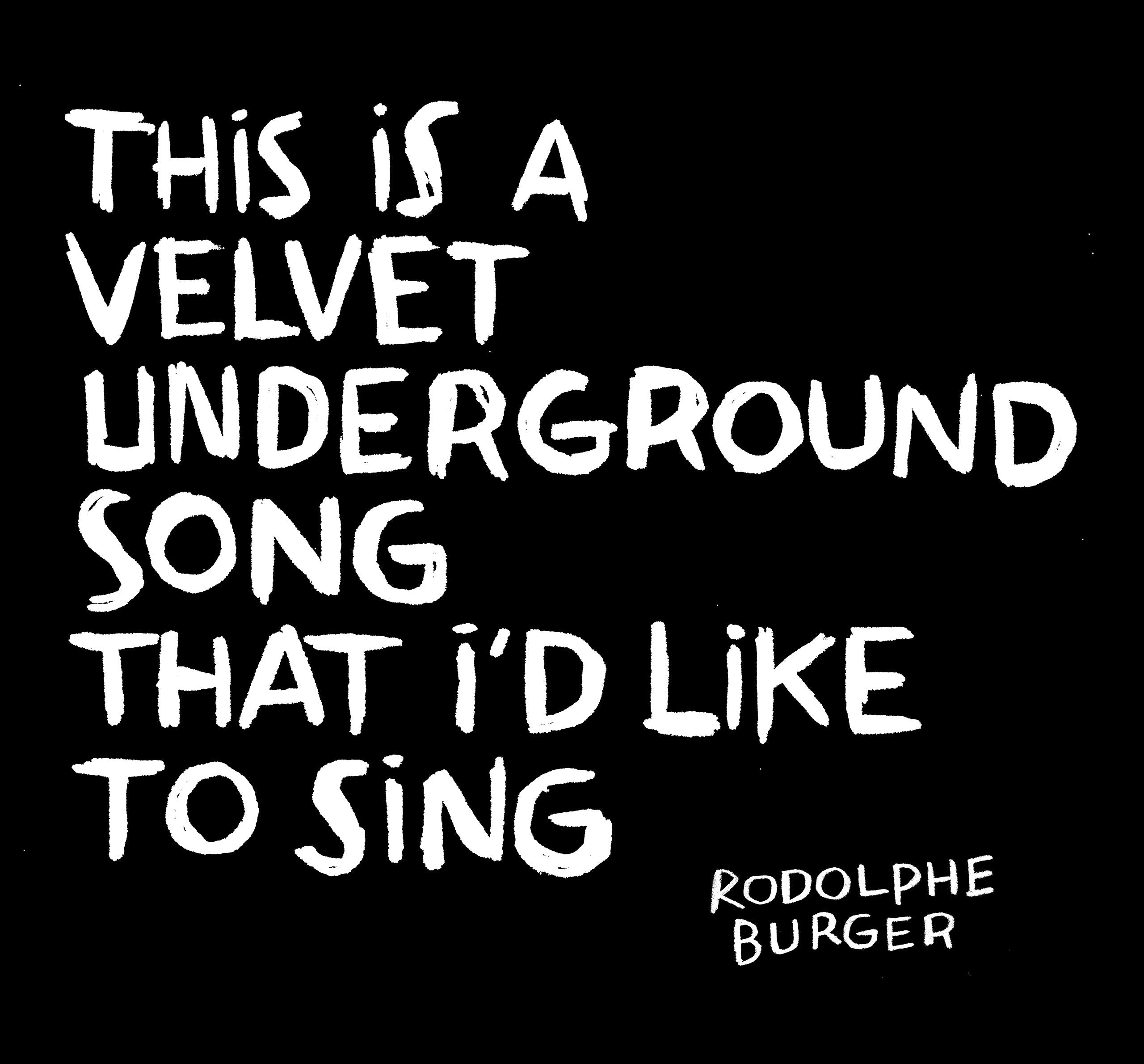 This is a Velvet Underground Song That I'd Like to Sing cd