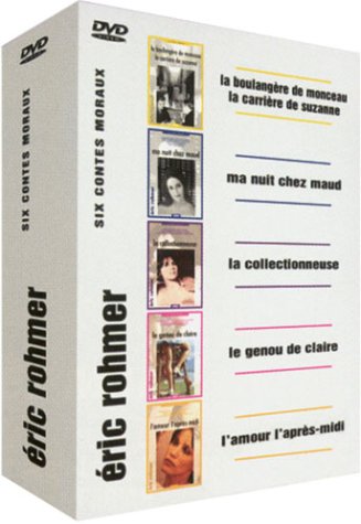 Eric Rohmer : Les 6 Contes Moraux - La Boulangère de Monceau / La Carrière de Suzanne / Ma nuit chez Maud / La Collectionneuse / Le Genou de Claire / L'Amour l'après-midi - Coffret 5 DVD Movies