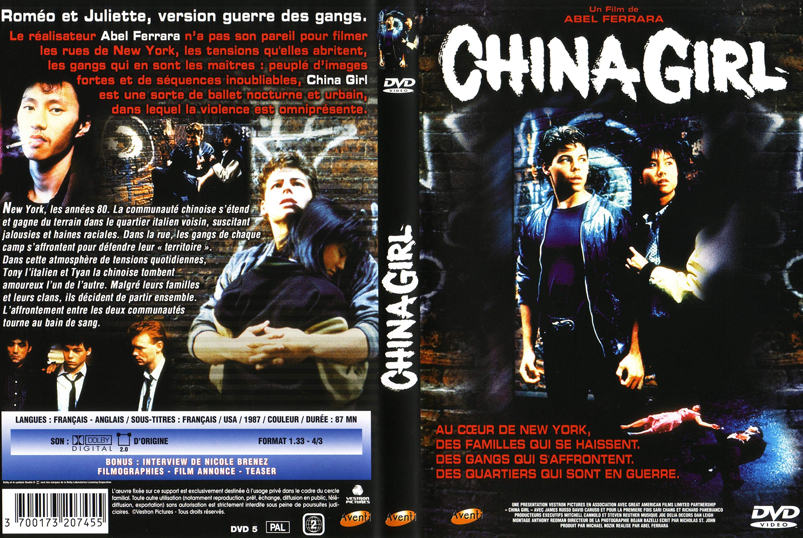 china girl (version Française) abel ferrara chinagirl dvd