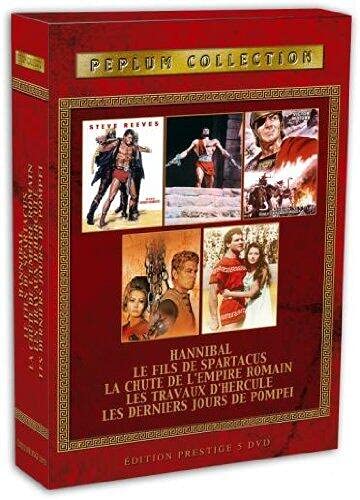 Coffret peplum : les derniers jours de pompéï ; les travaux d'hercule ; la chute de l'empire romain ; le fils de spartac Movies