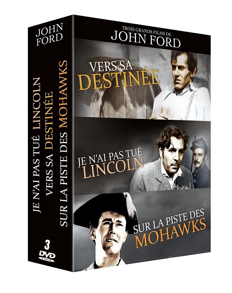 3 Grands Films de John Ford : vers sa destinée + Je n'ai Pas tué Lincoln + sur la Piste des Mohawks Movies