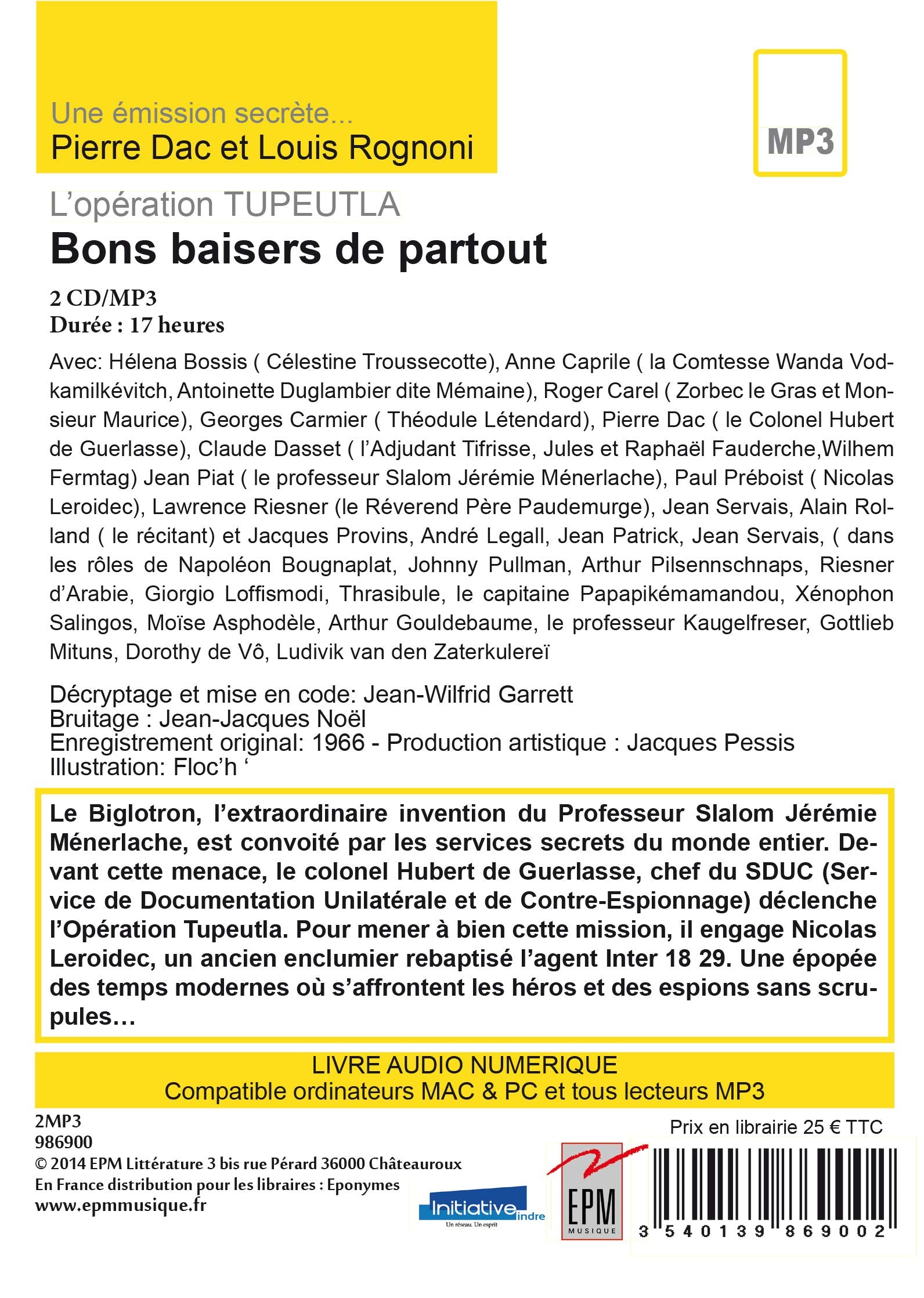 BONS BAISERS DE PARTOUT PIERRE DAC: L'opération Tupeulta : une émission secrète de... Pierre Dac et Louis Rognoni Books