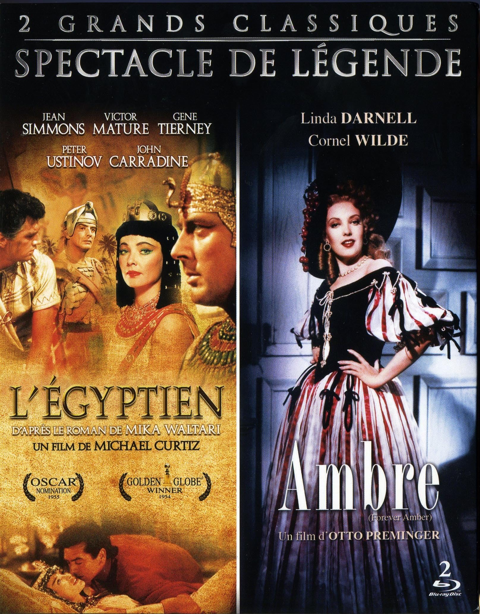 Coffret Grand Spectacle : Ambre + L'Egyptien dvd