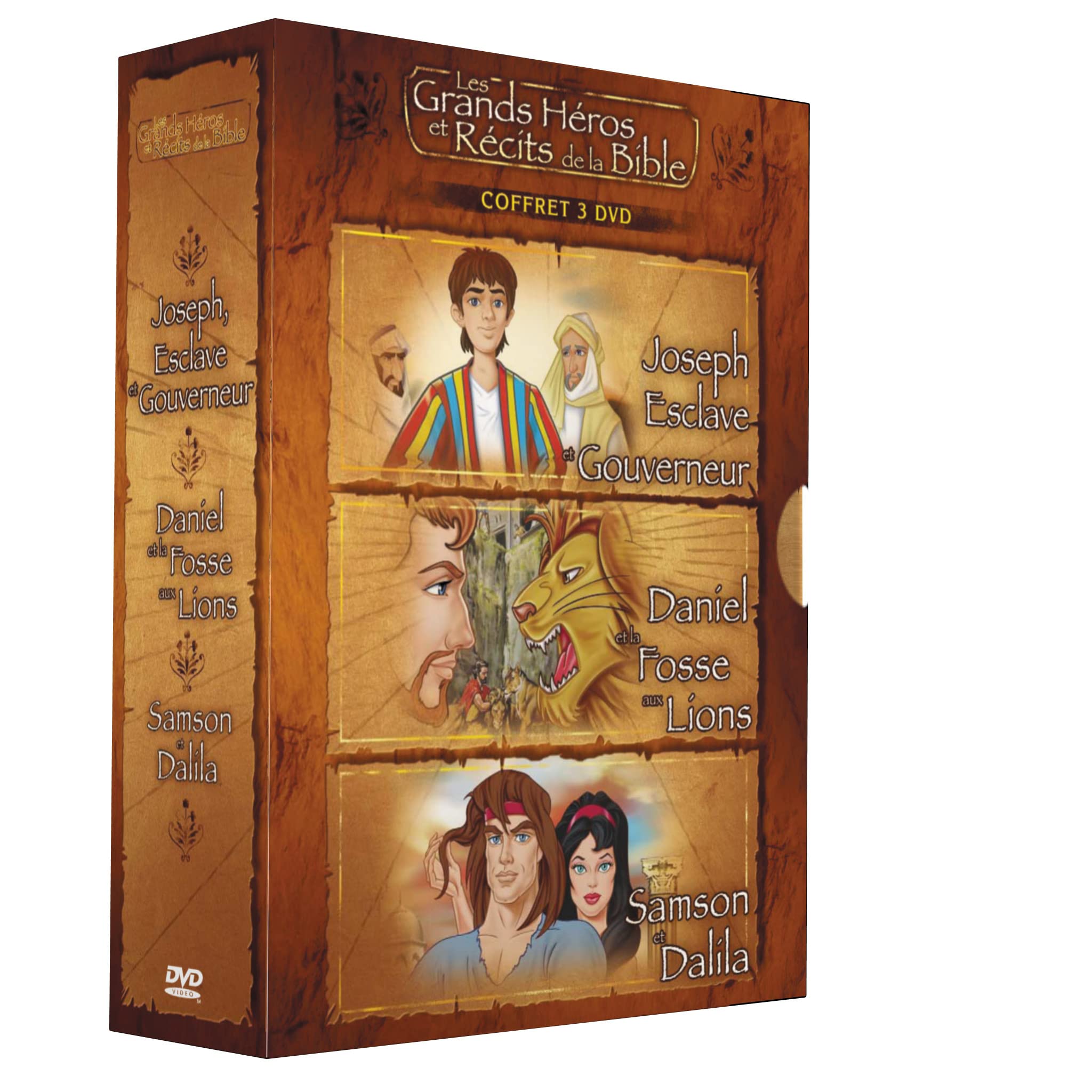 Coffret bible 3 films : joseph esclave et gouverneur ; daniel et la fosse aux lions ; samson et dalila Movies