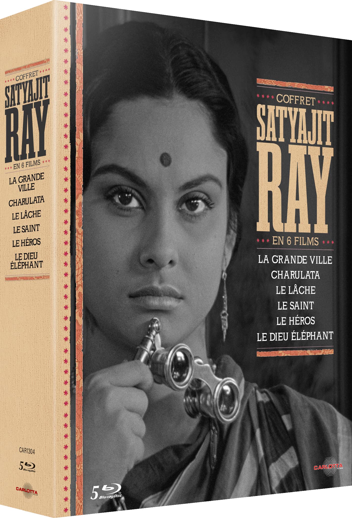 Coffret Satyajit Ray en 6 films - La Grande ville + Charulata + Le Saint + Le Lâche + Le Héros + Le Dieu éléphant Movies