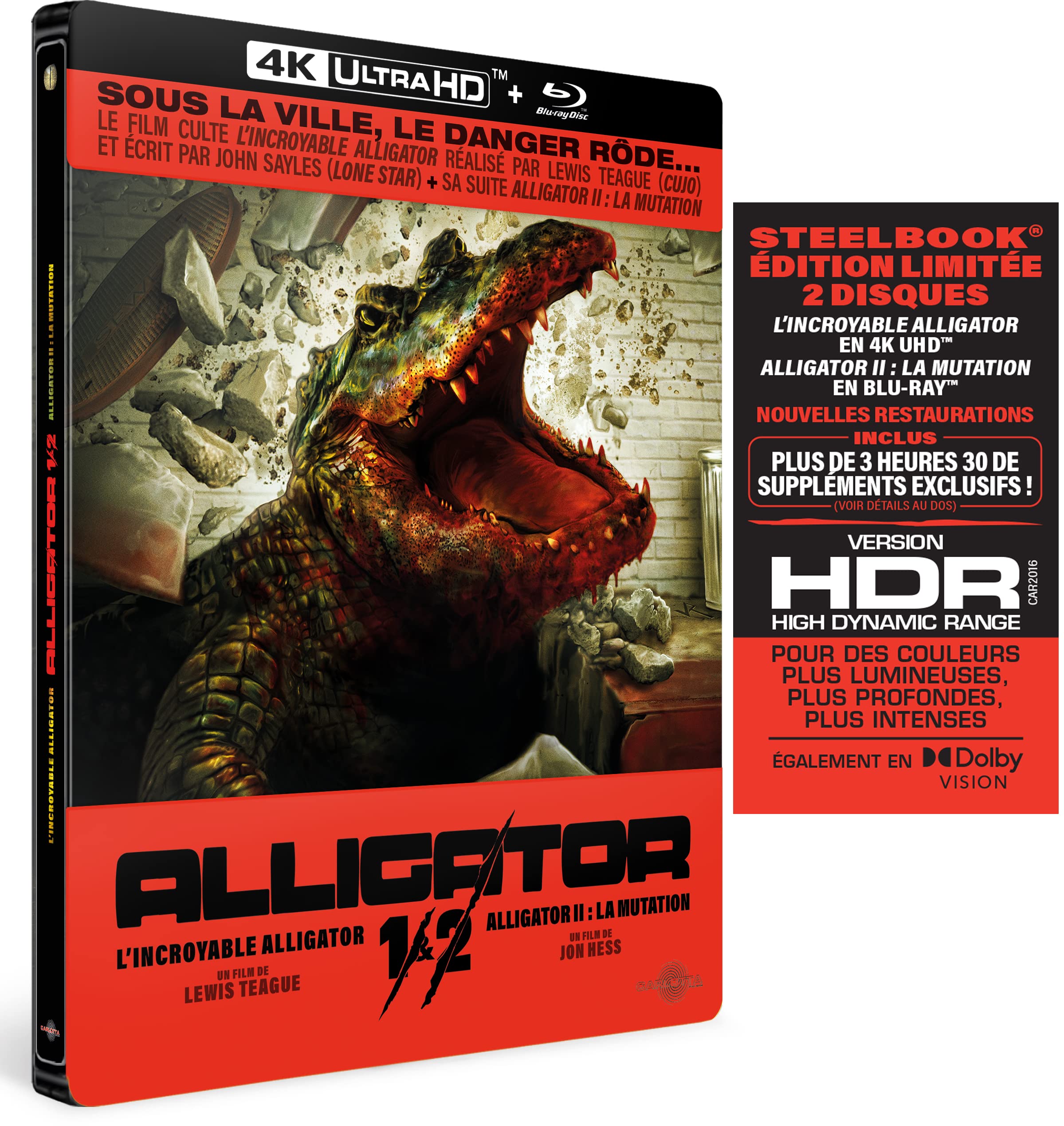 Incroyable Alligator et Alligator II, la mutation- Edition limitée dvd