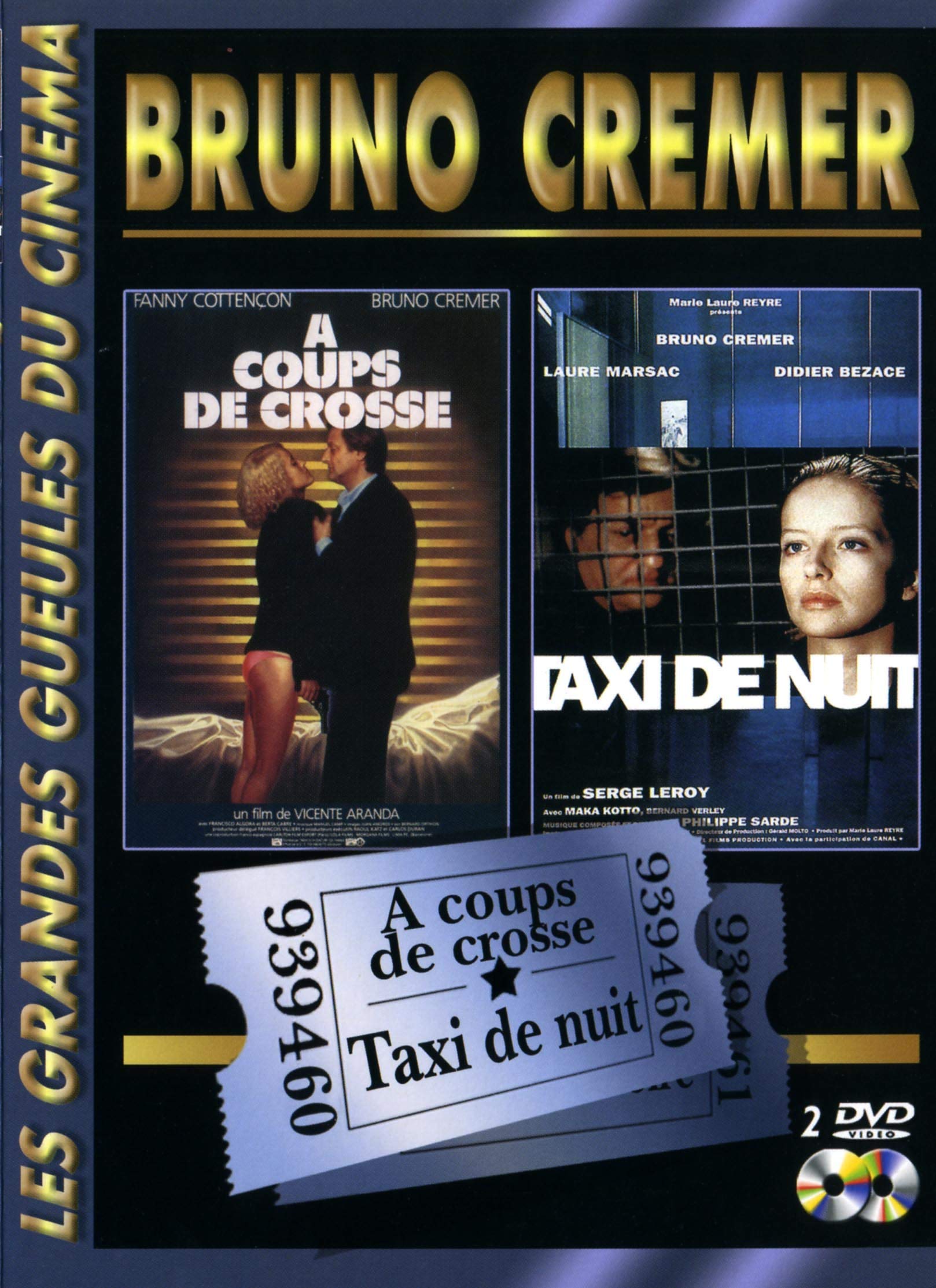 Coffret Bruno Cremer 2 DVD : Acoups de Crosse/Taxi de Nuit Films