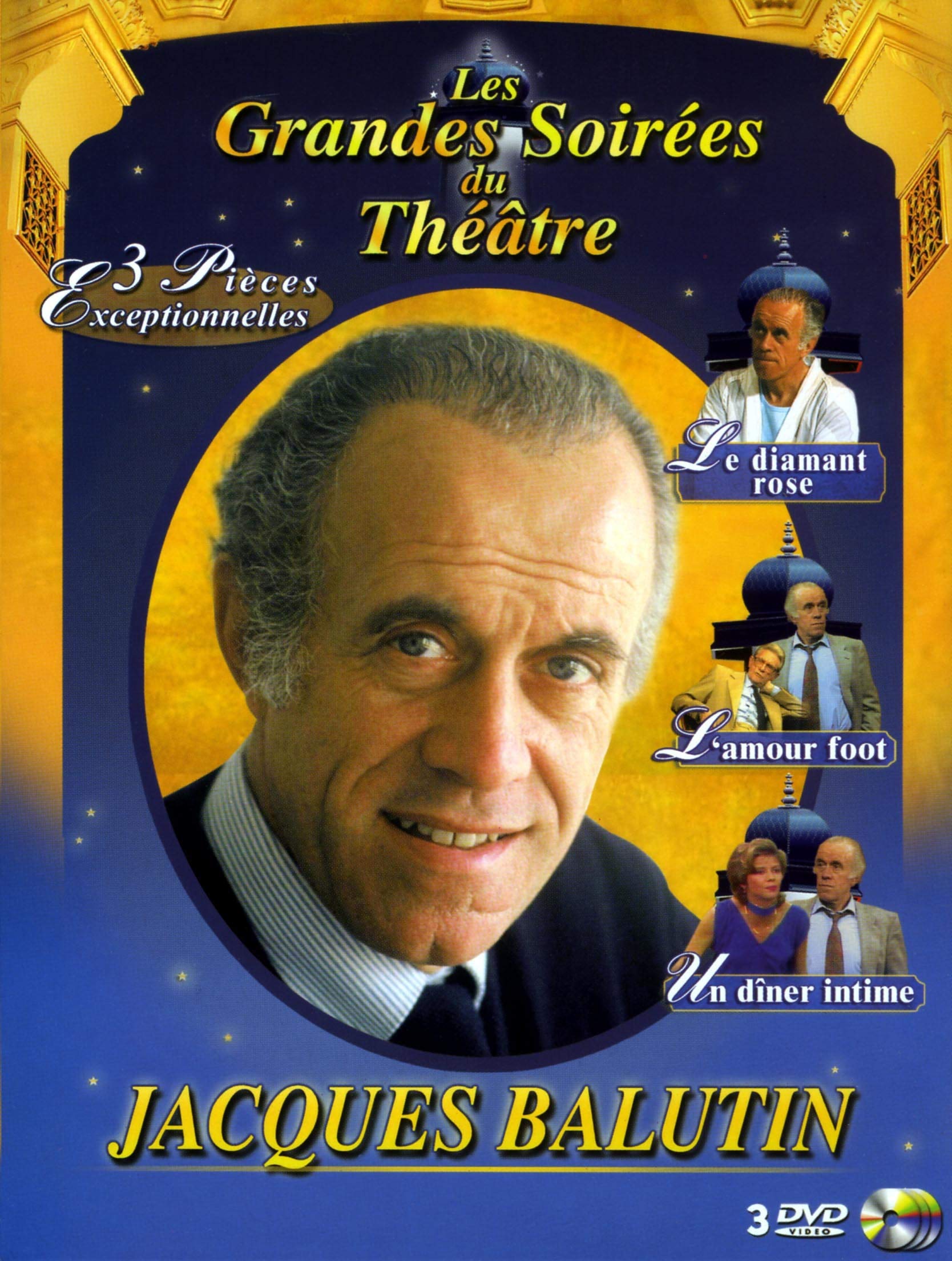 Coffret jacques balutin : l'amour foot ; un diner intime ; le diamant rose Films