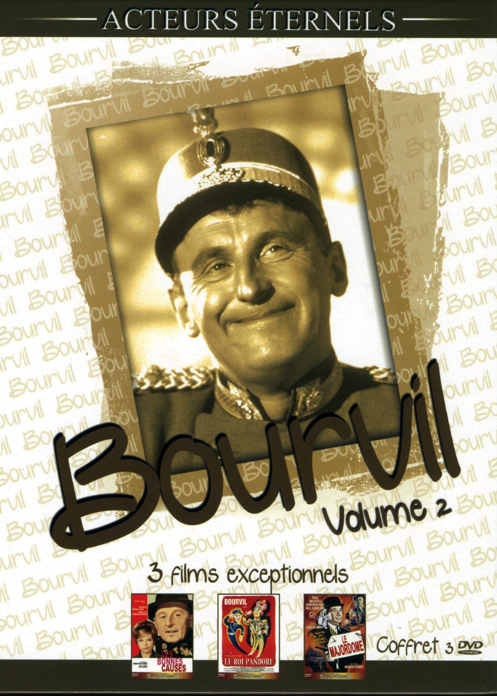 Coffret bourvil, vol. 2 : les bonnes causes ; le roi pandore ; le majordome Films