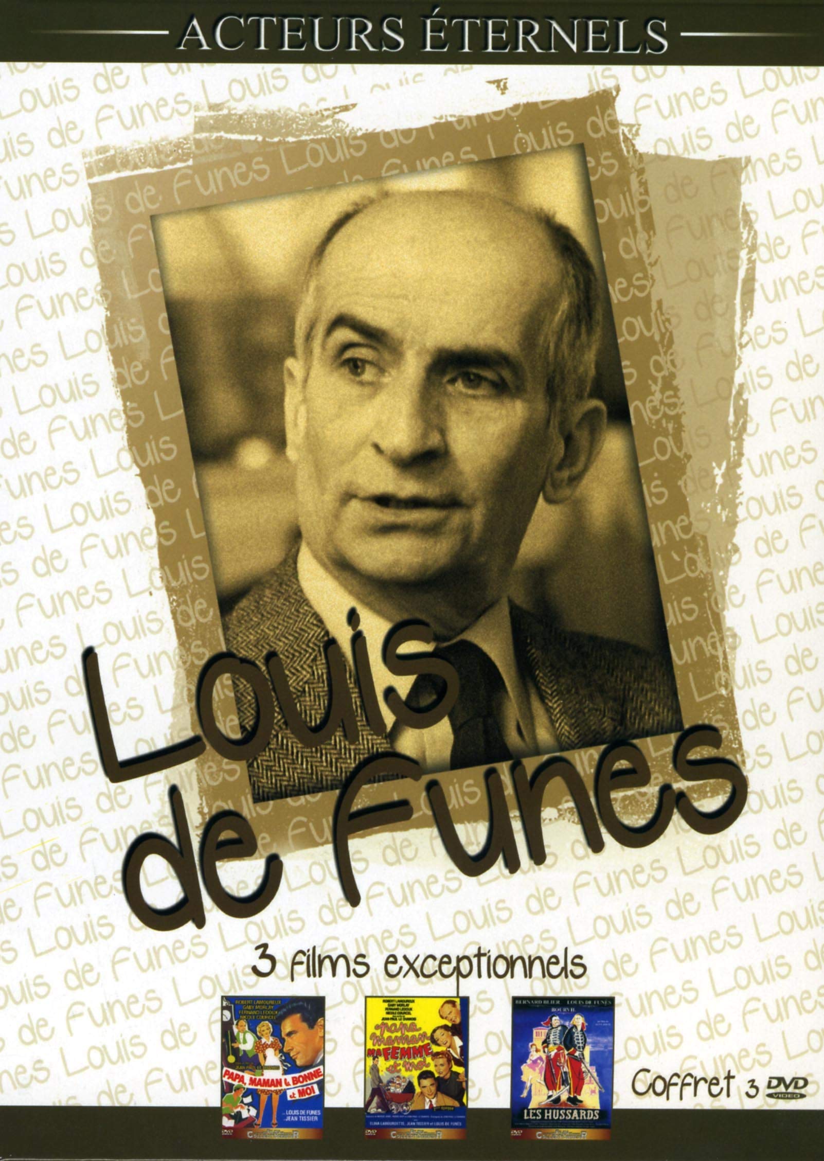 Coffret louis de funès : papa, maman, la bonne et moi ; papa, maman, ma femme et moi ; les hussards Movies