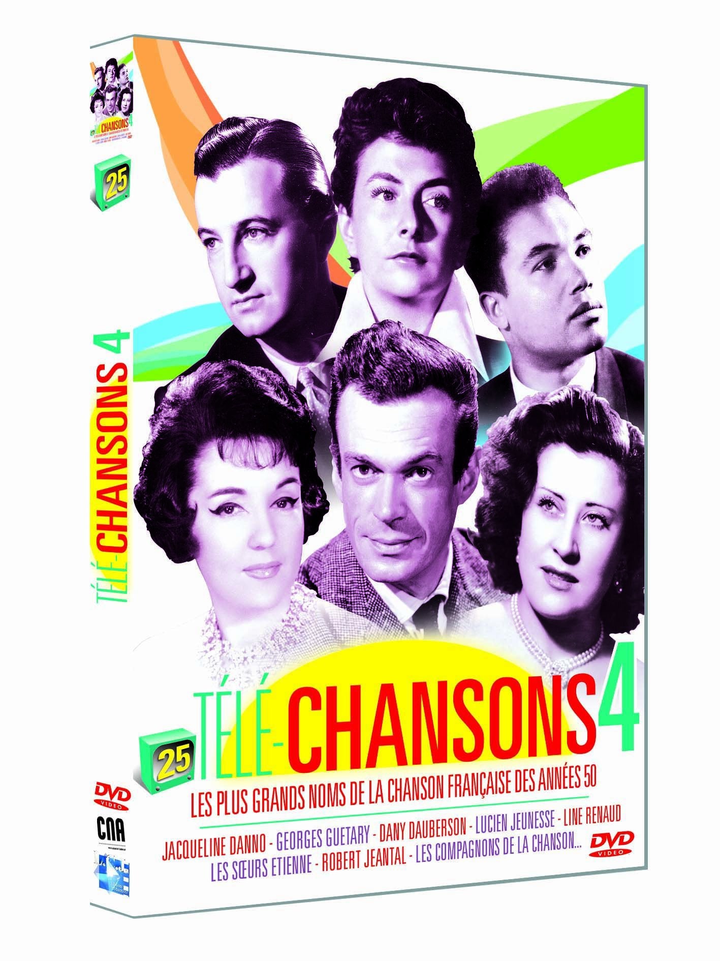 Télé 4 : Les Plus Grands Noms de la Chanson française des années 50 dvd