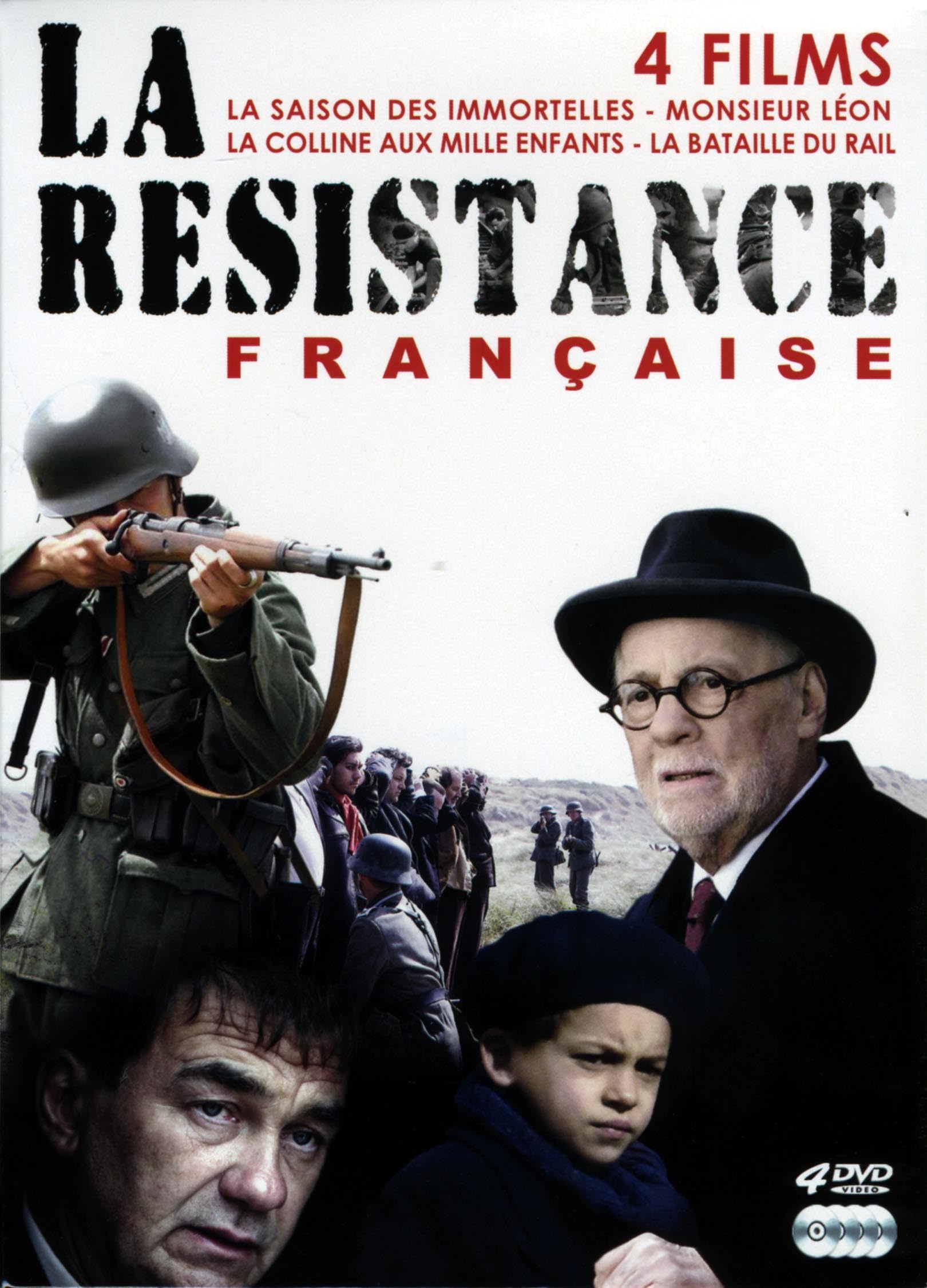 Résistance française : La Saison des Immortelles + Monsieur Léon + La Colline aux Mille Enfants + La Bataille du Rail Movies