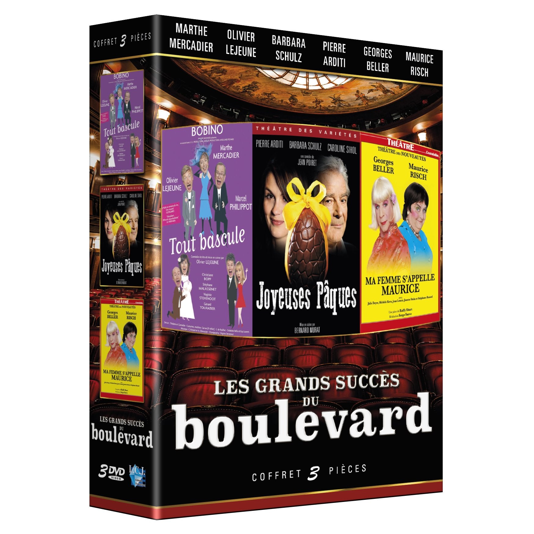 Les Grands Succés du Boulevard : Joyeuses Pâques + Ma Femme s'appelle Maurice + Tout Bascule Movies