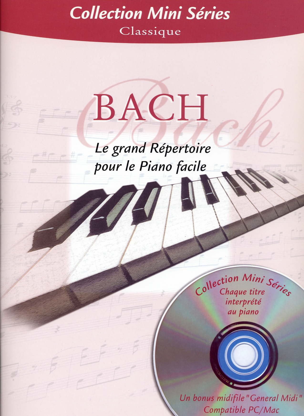 J.S.Bach Le Grand Repertoire Pour Le Piano Facile Pf Book/Cd Sheet Music