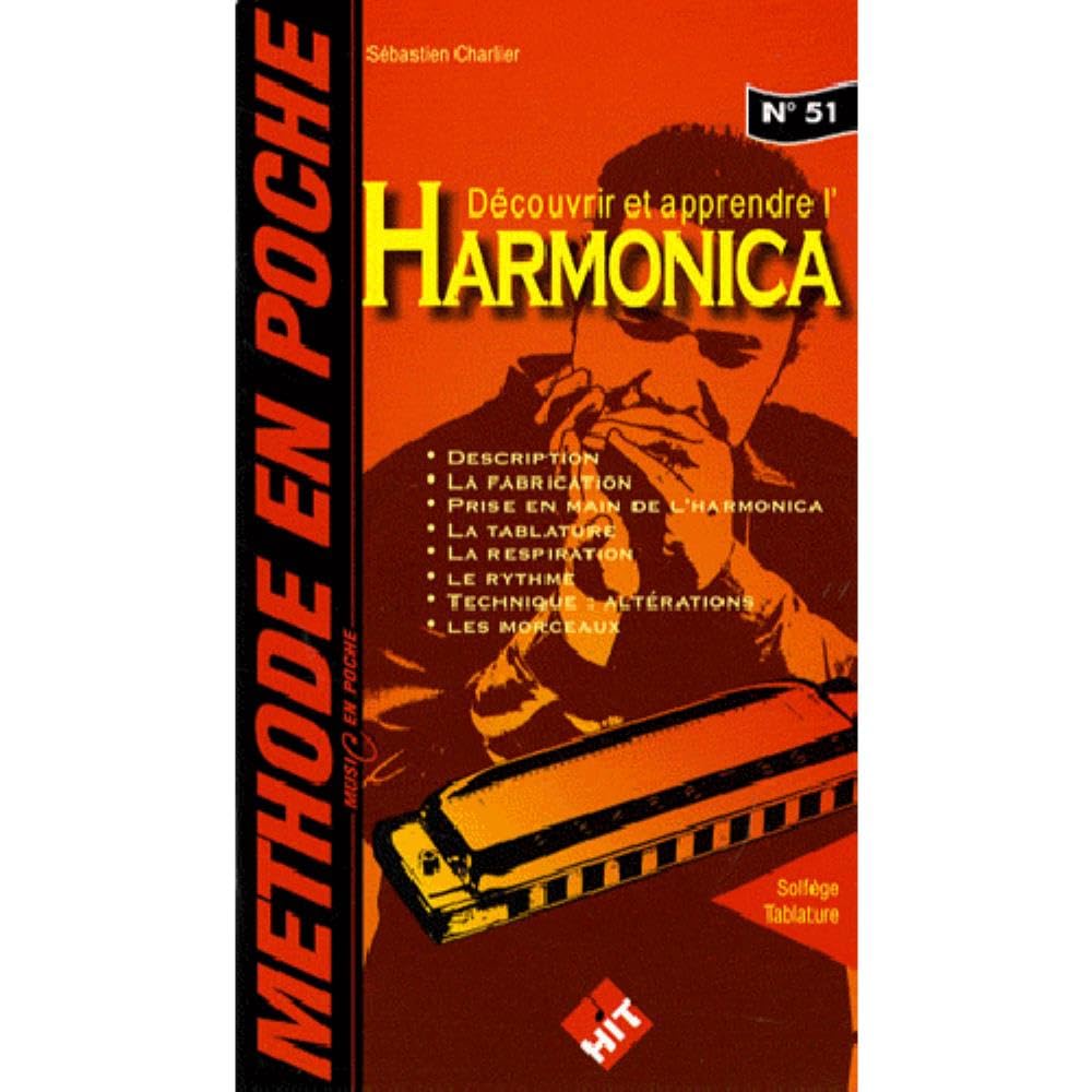 Méthode en Poche : découvrir et apprendre l' harmonica (collection music en poche n° 51) Sheet Music