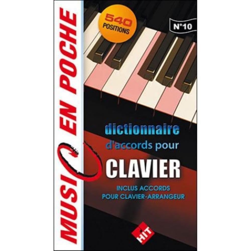 Dictionnaire d'accords pour clavier - 540 positions - Inclus Accords pour clavier-arrangeur (music en poche n°10) Sheet Music