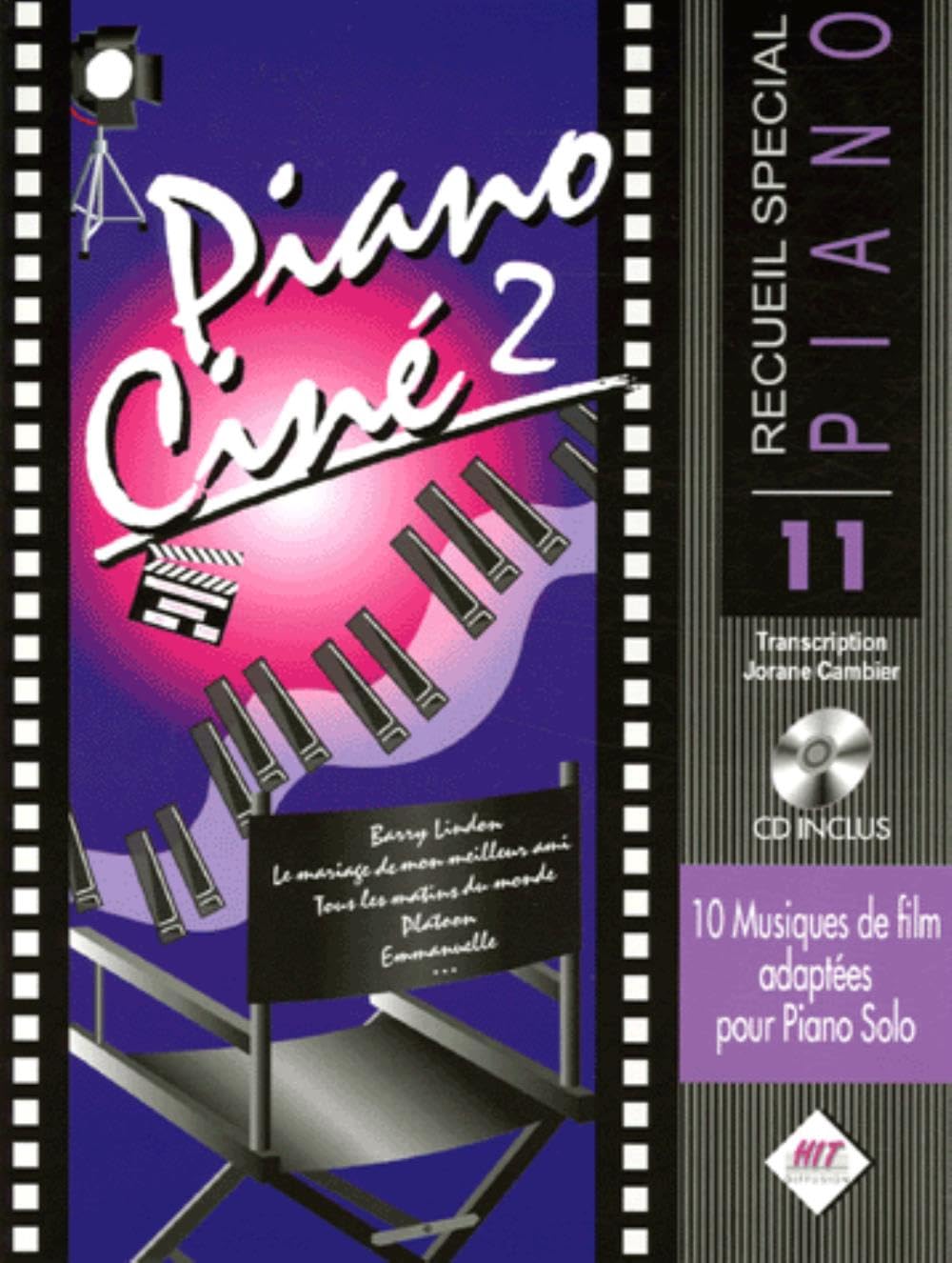 Piano cine 2: 10 musiques de films adaptées pour Piano Solo Sheet Music