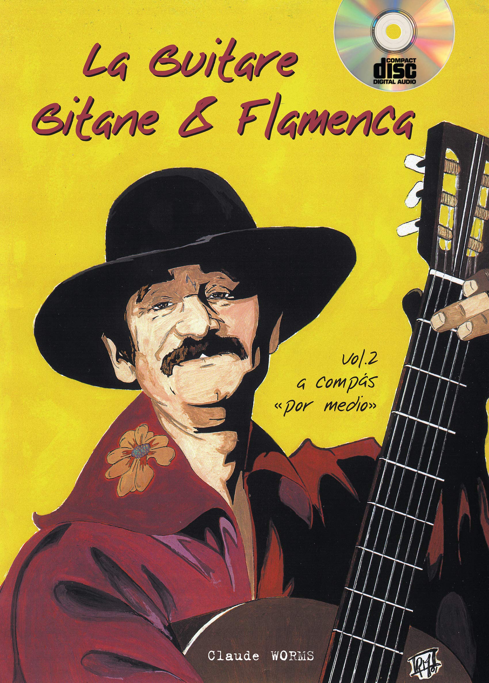 Worms Claude La Guitare Gitane & Flamenca Volume 2 Gtr Tab Book/Cd Fre Sheet Music