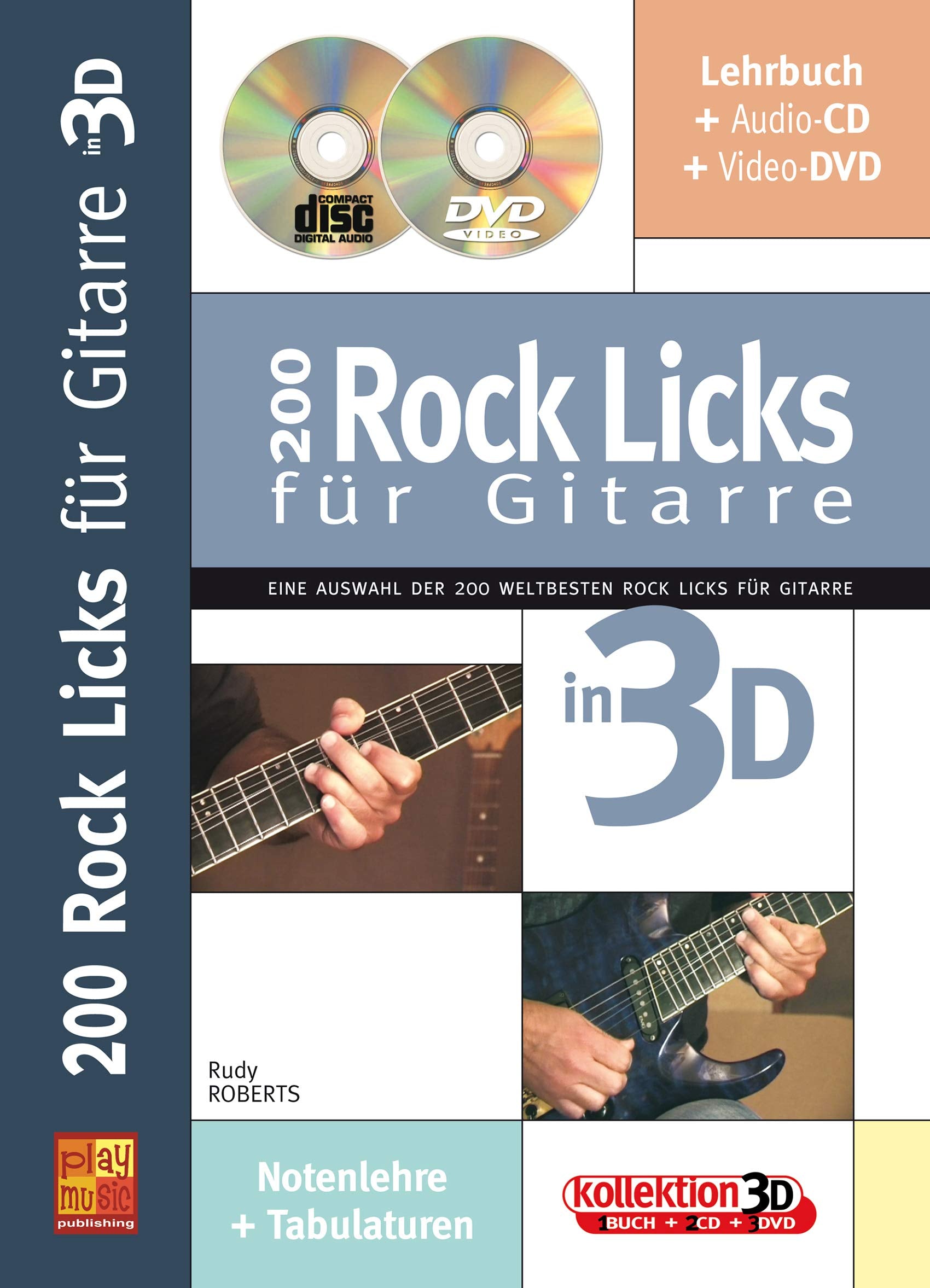 200 Rock Licks fur Gitarre in 3D (1 Buch + 1 CD + 1 DVD) Arts & Music