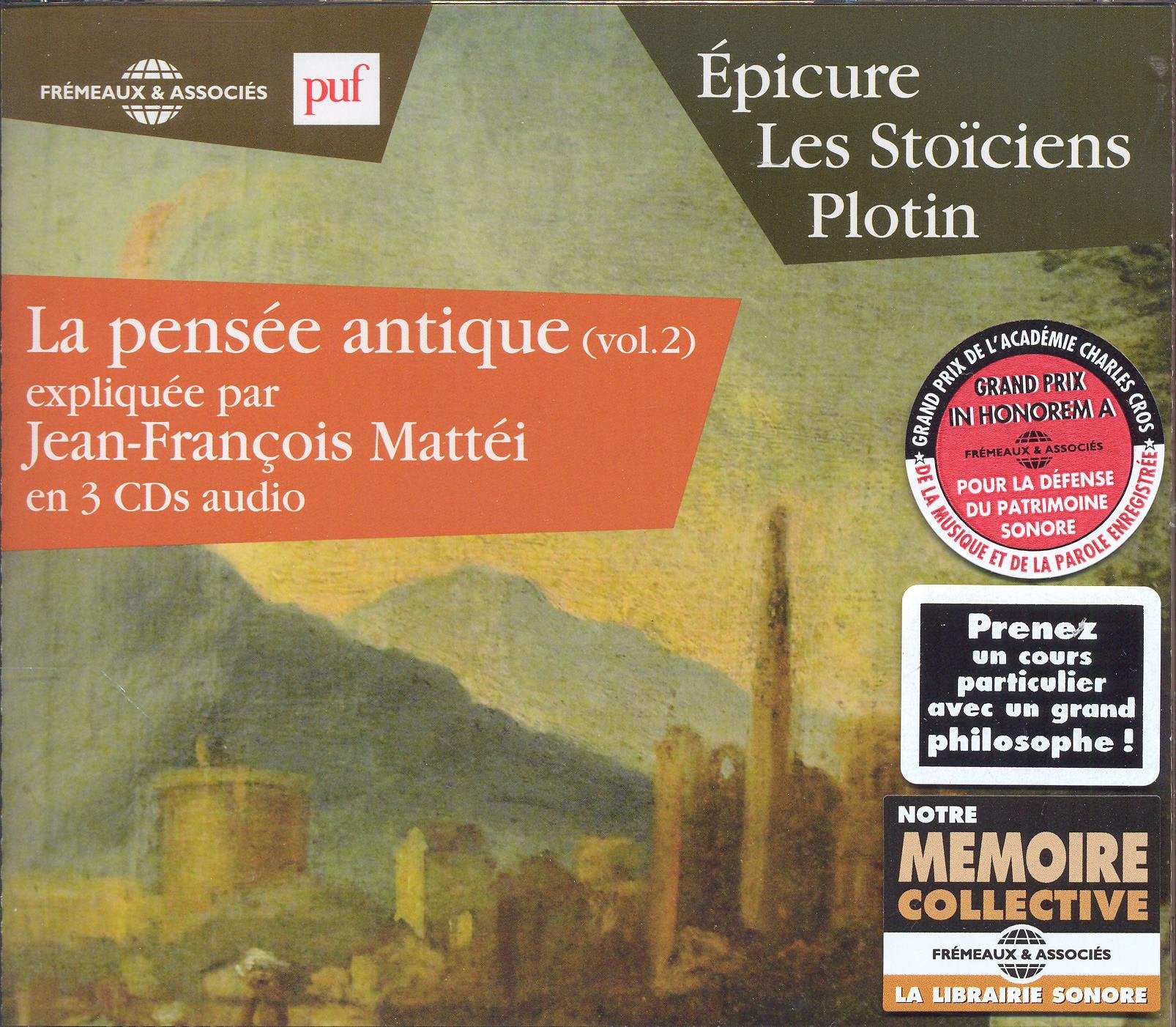 Epicure-Les Stoiciens-Plotin cd