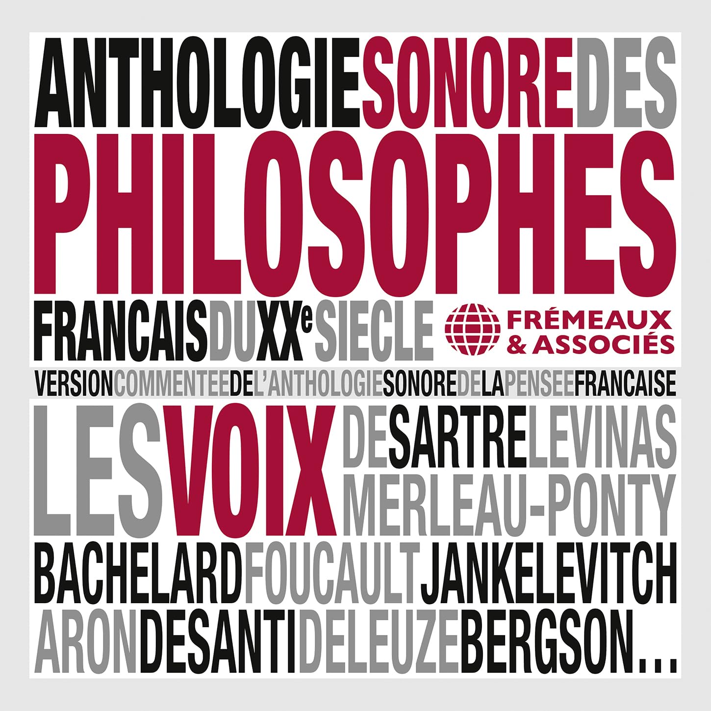 Les Voix de Sartre, Levinas, Merleau-Ponty, Bachelard, Jankelevitch,… cd