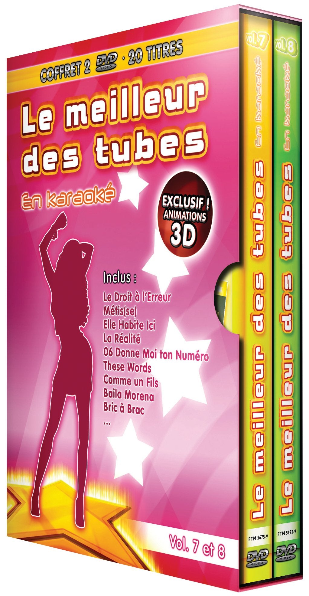 Le Meilleur des tubes en karaoké (Vol. 7 & Vol.8) - Coffret 2 DVD Films