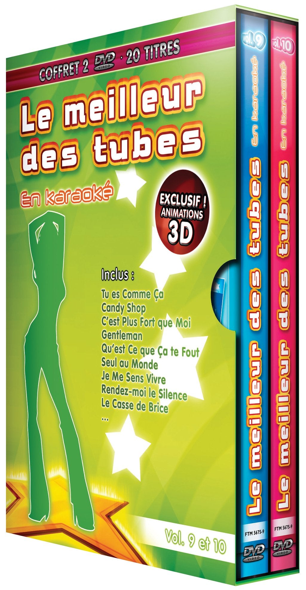 Le Meilleur des tubes en karaoké (Vol. 9 & Vol.10) - Coffret 2 DVD Films