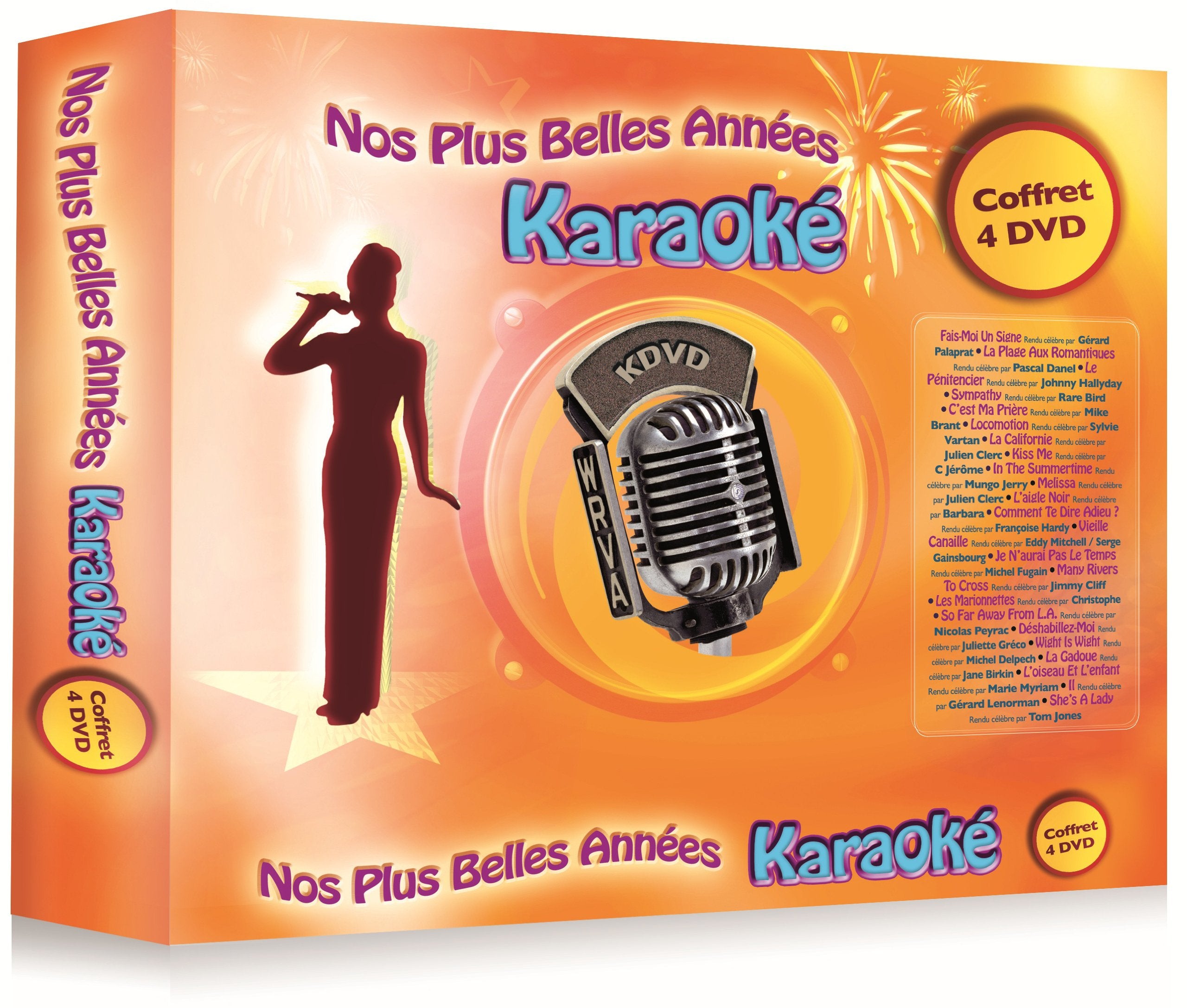 Nos Plus Belles Années Karaoké : Coffret Vol. 1, 2, 3 & 4 dvd