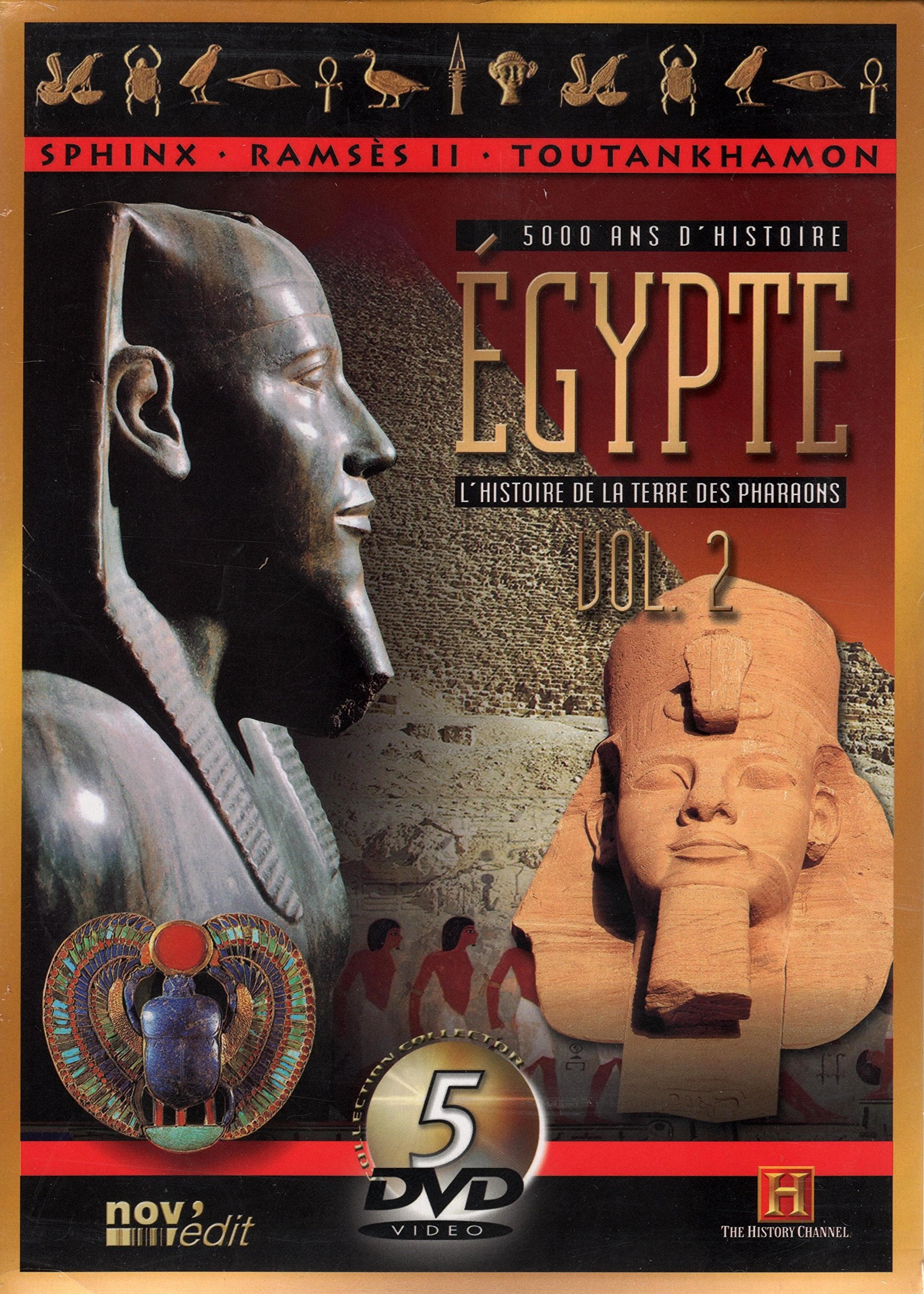 Coffret 5000 ans d'histoire : Egypte l'histoire de la terre des pharaons vol2 history channel Films