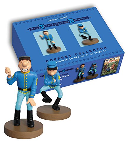 COFFRET LES TUNIQUES BLEUES + 2 STATUETTES EN RESINE book