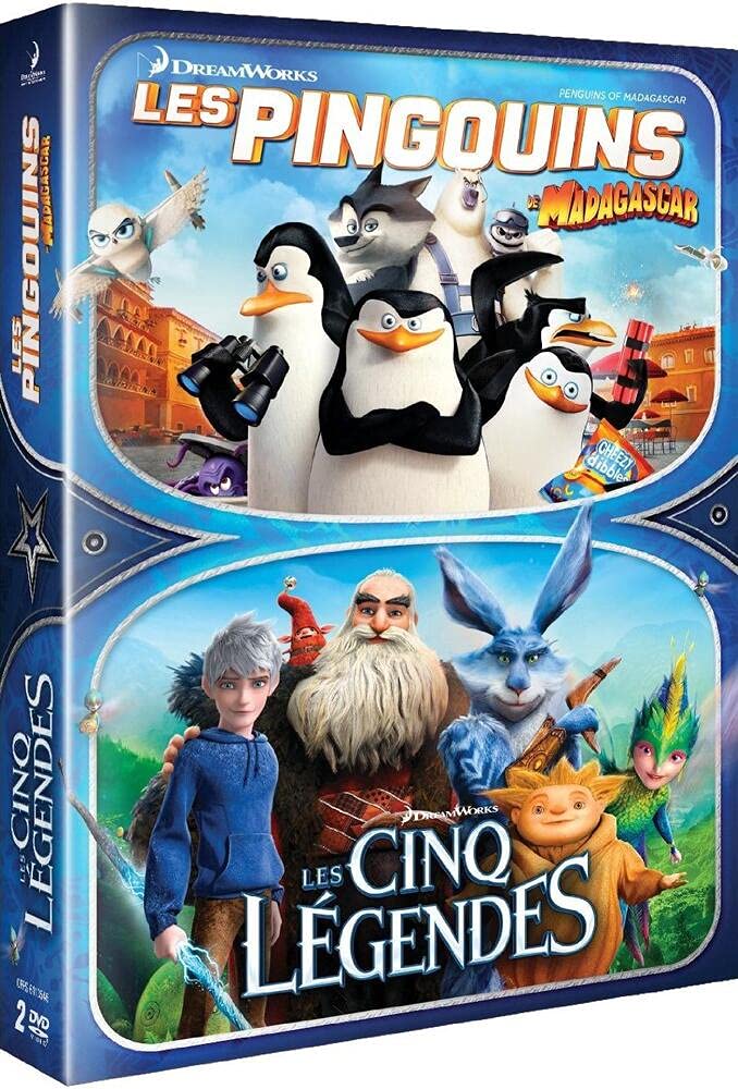 Coffret 2 films : les pingouins de madagascar ; les cinq légendes Films