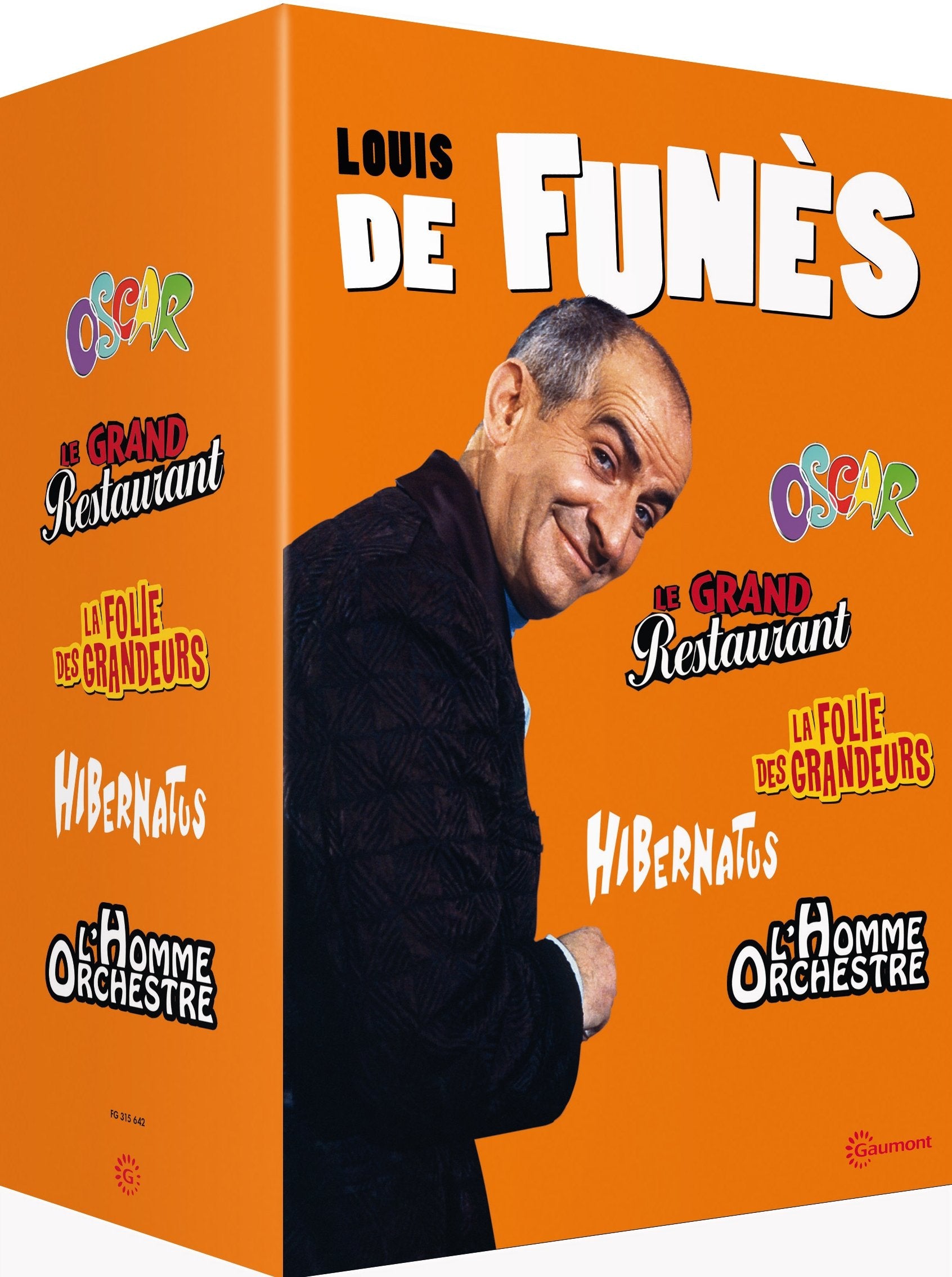 Coffret louis de funes : oscar ; la folie des grandeurs ; hibernatus ; l' homme orchestre ; le grand restaurant Movies