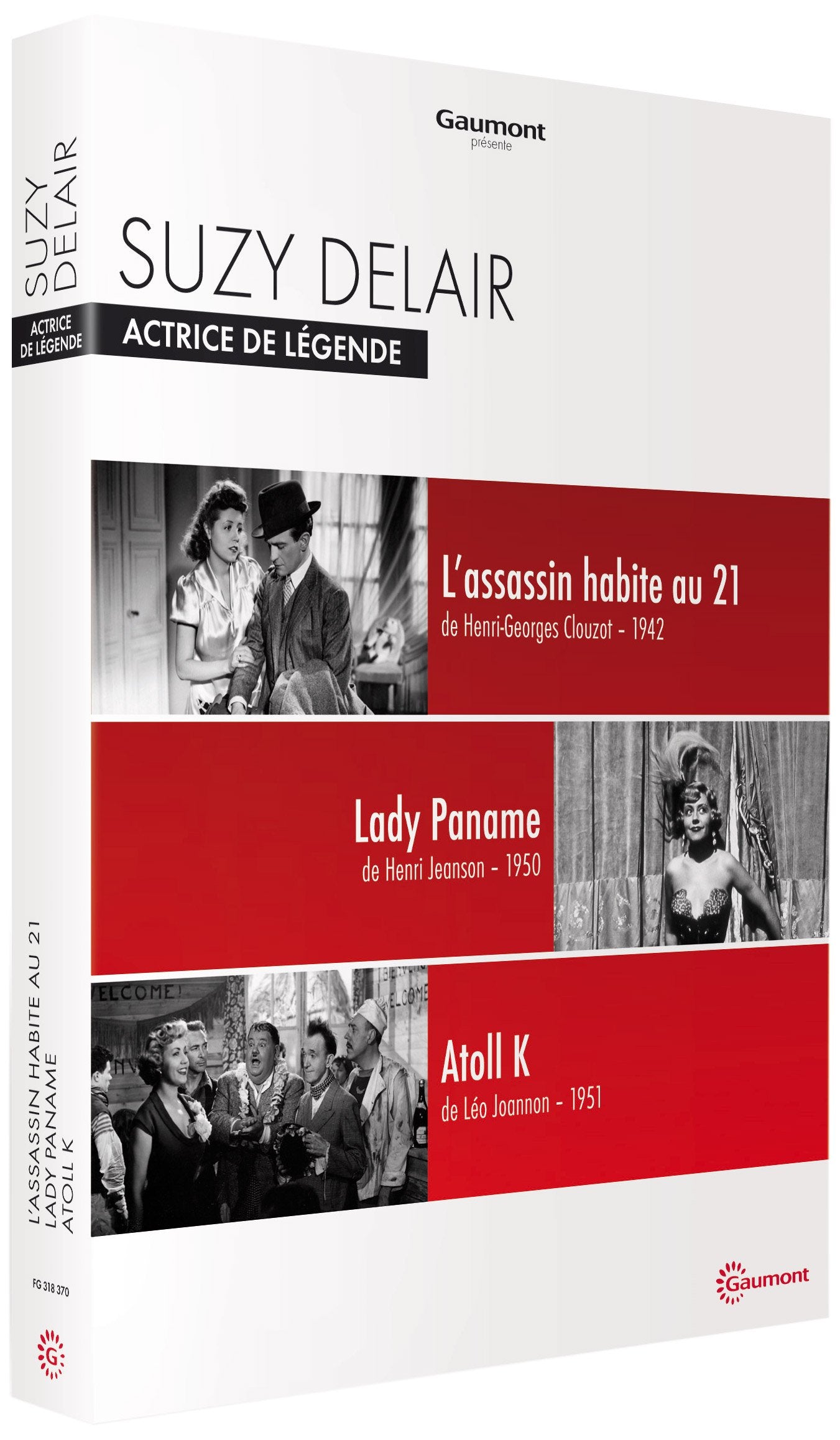 ACTRICE DE LEGENDE SUZY DELAIR- COFFRET 3 DVD-GDVD dvd