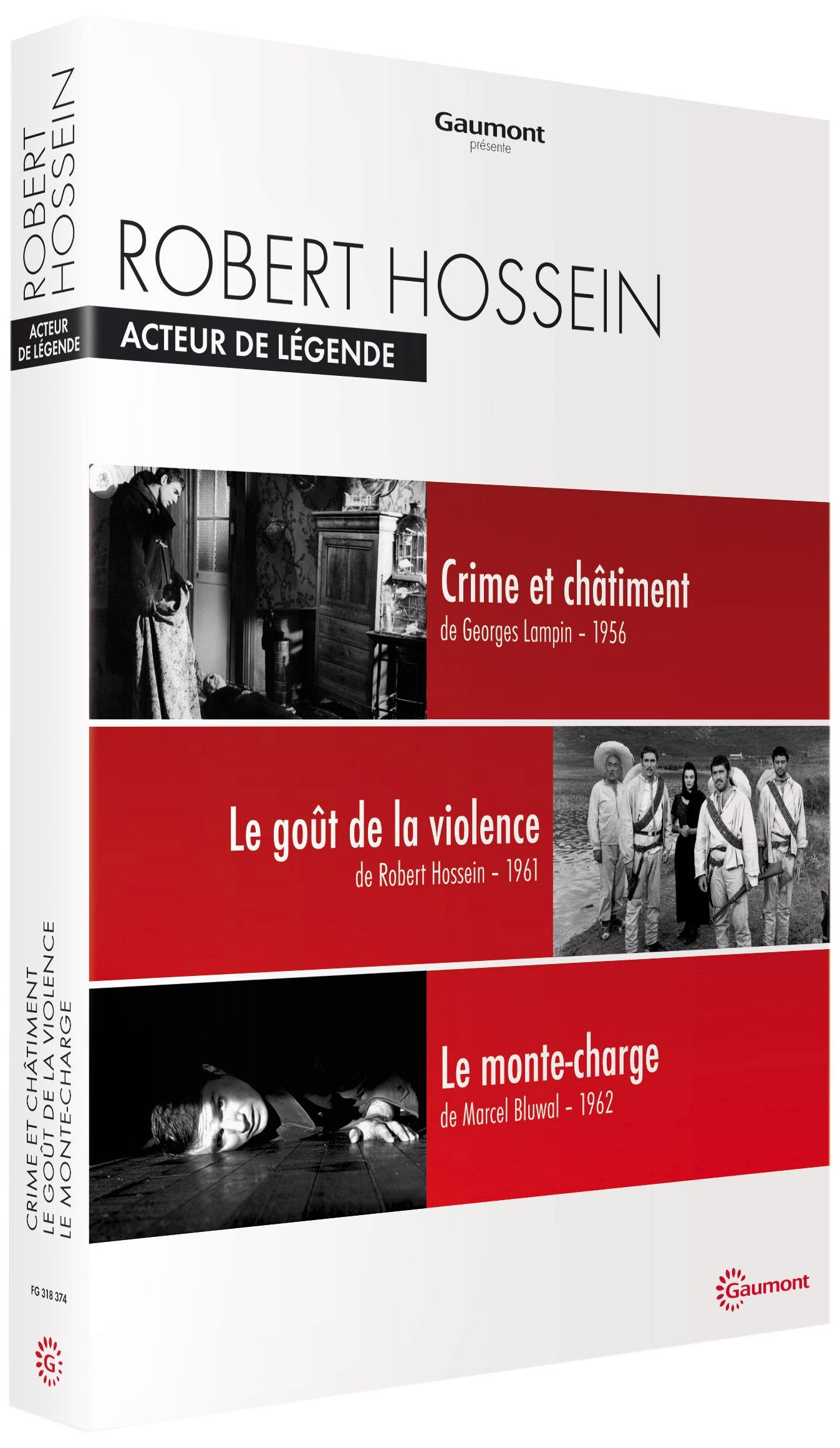 Coffret robert hossein : crime et châtiment ; le goût de la violence ; le monte-charge Films
