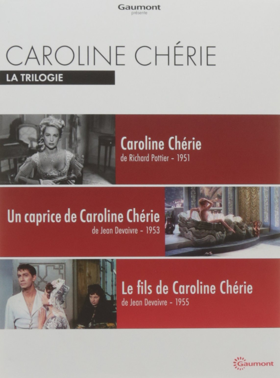 Coffret trilogie caroline chérie : caroline chérie ; un caprice de caroline chérie ; le fils de caroline chérie Movies