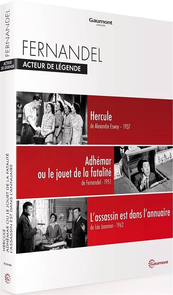 Coffret fernandel : adhémar ou le jouet de la fatalité ; l'assassin est dans l'annuaire ; hercule Movies