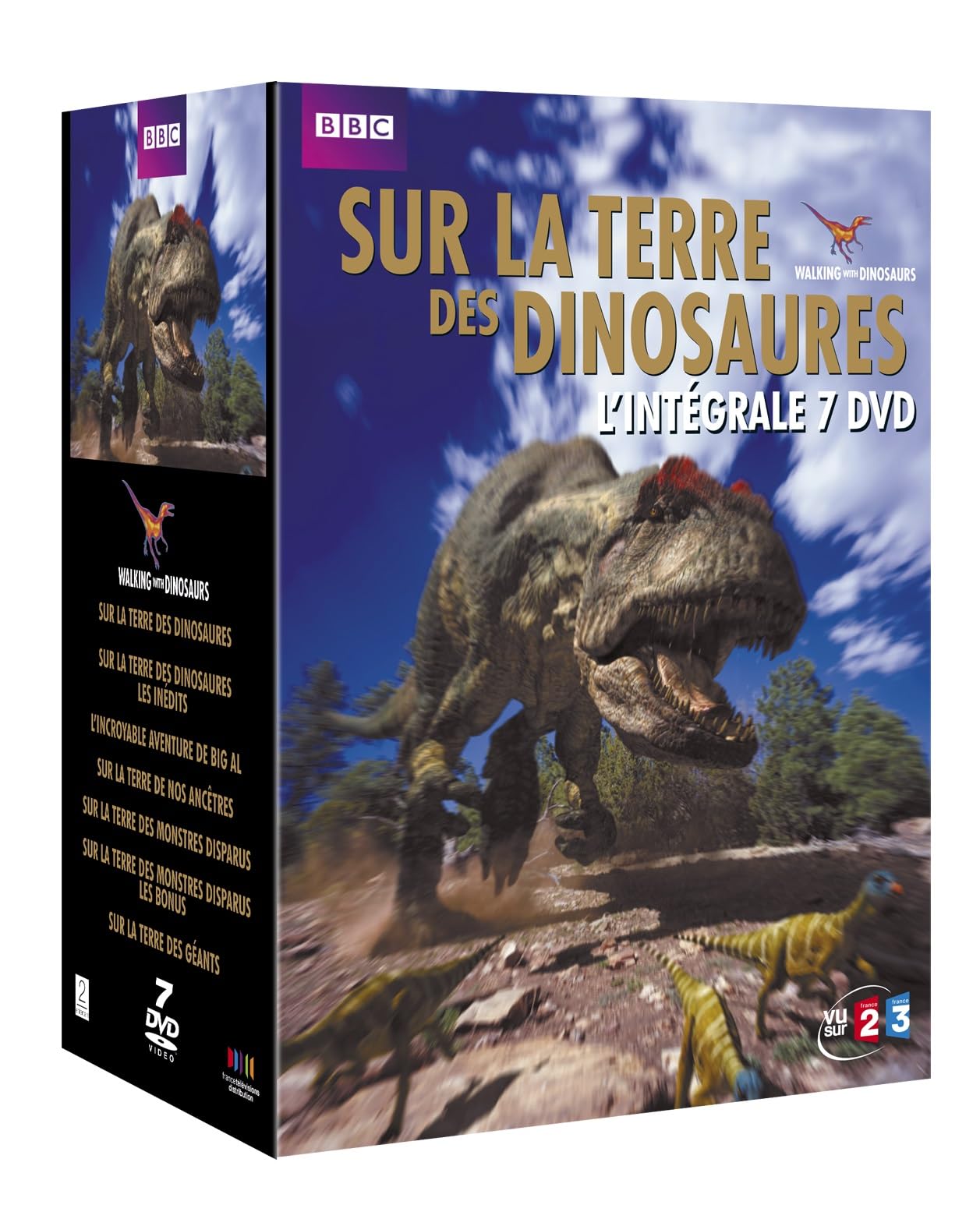 COFFRET SUR LA TERRE DES DINOSAURES - L'INTEGRALE 7 DVD dvd