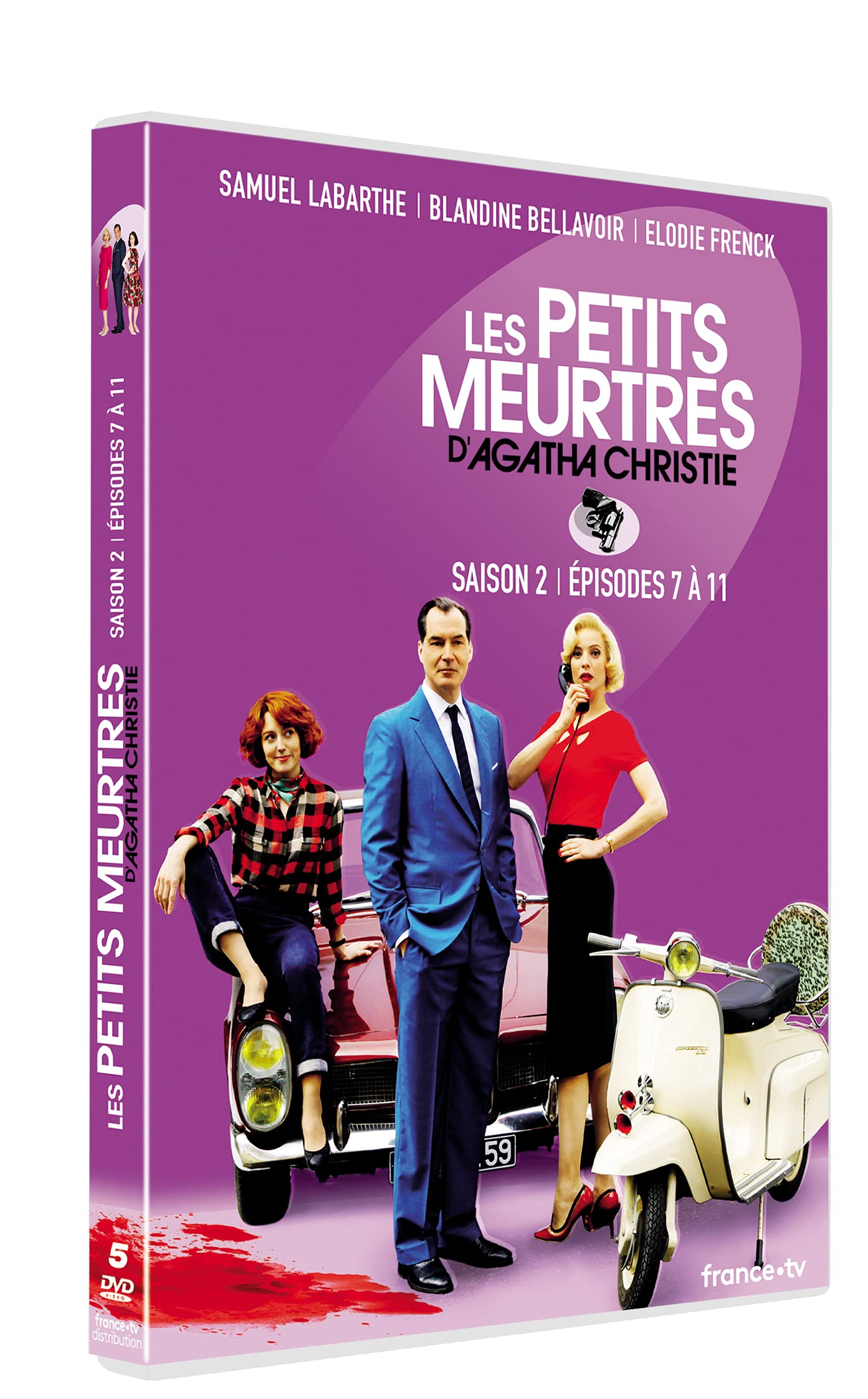 COFFRET LES PETITS MEURTRES D'AGATHA CHRISTIE - SAISON 2 - EPISODES 7 A 11 - BOITIER SIMPLE - DVD dvd