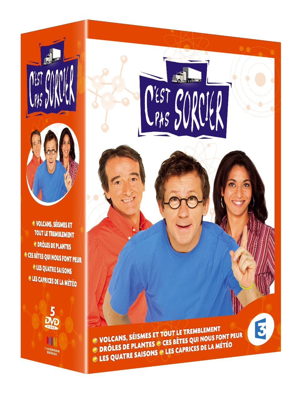 C'est pas sorcier : Volcans, Séismes et tout le tremblement / Drôles de plantes / Ces bêtes qui nous font peur / Les quatres saisons / Les caprices de la météo - Coffret 5 DVD Movies