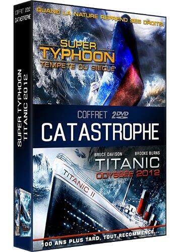 Coffret catastrophe 2 : super typhoon ; titanic,odyssée 2012 Films