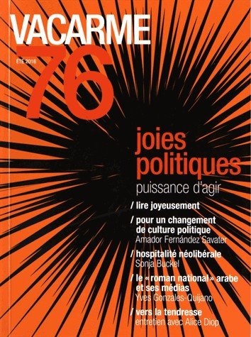 Vacarme N 76 Joie Politique Ete 2016 book