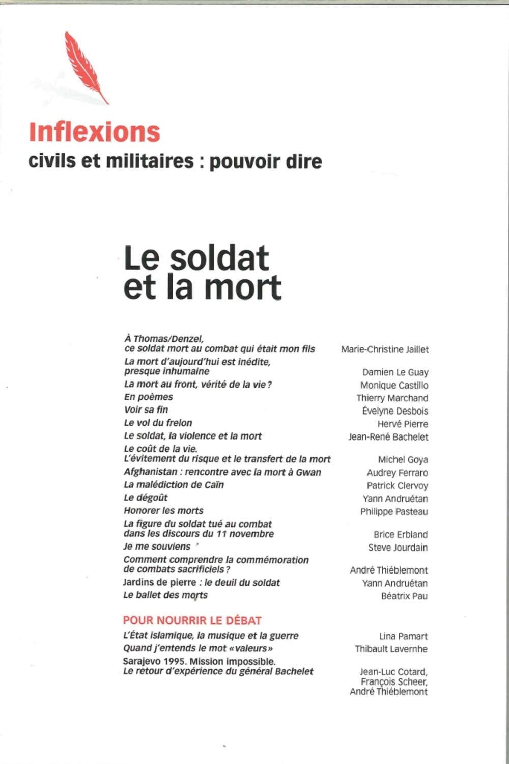 Inflexions N 35 le Soldat et la Mort Mai 2017 Social Sciences