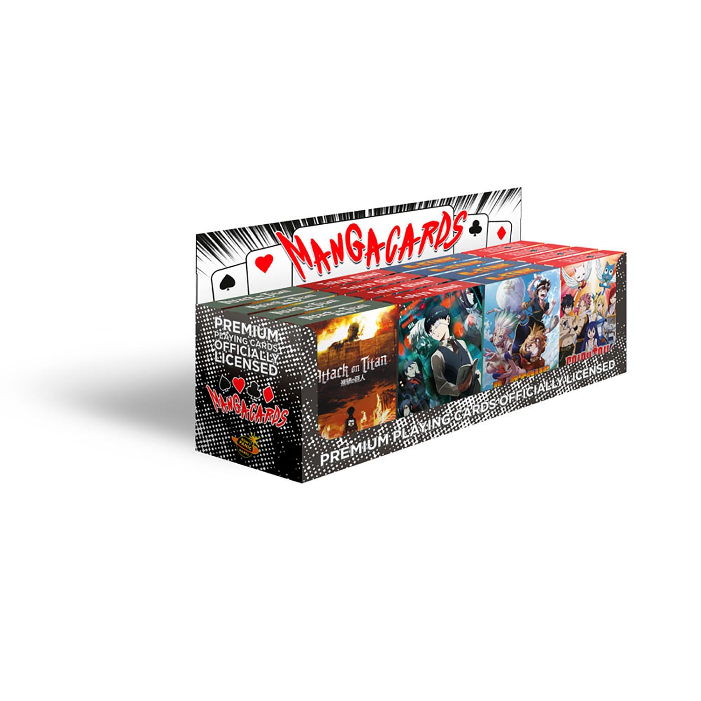 Présentoir 16 pièces de jeu de cartes à jouer book