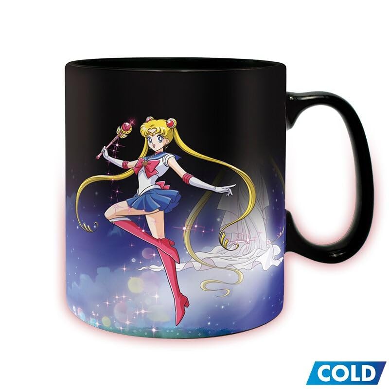 Sailor Moon Sailor & Chibi - Tasse mit Thermoeffekt Unisex Tasse multicolor Books